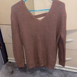 Dusty rose knitted sweater